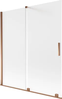 Produktbild von Mexen Velar Duschwand 2-flügelig verschiebbar 150 x 150 cm, matt, Roségold - 896-150-000-31-60