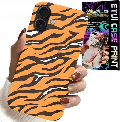 Produktbild von Etui Do Iphone 17 - Plecki W Tygrysie Paski Pokrowiec +Szkło