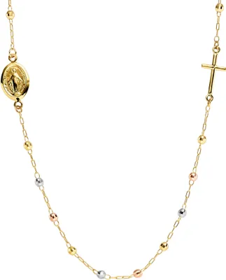 Rosenkranz-aus-585-Gold-gelb-weiß-rot-45cm