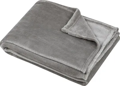 Image de Plaid 180x220 cm Collection Confort gris