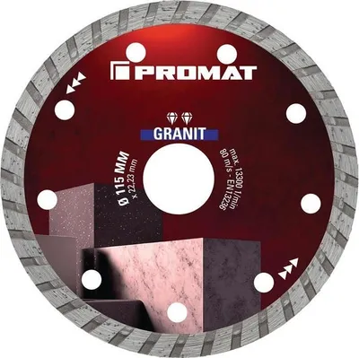 Produktbild von Diamanttrennscheibe GRANIT 115 mm Bohrung 22,23 mm Segmenthhe 7 mm Segmentstrke 2,2 mm Winkelschleifer