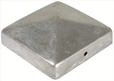 Obrázok produktu pre Stĺpiková krytka pyramída 91 x 91 mm, pozinkovaná, sada 20 ks, pre záhradu