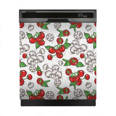 Produktbild von Magnete Dekorative 60x60 cm Küche Magnetmatte Spülmaschine - Kirsche Tomate Gemüse