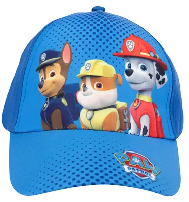 Produktbild von Paw Patrol Kappe für Kinder - Chase, Rubble & Marshall Cap Basecap Baseballkappe verstellbar Blau