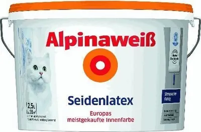 Produktbild von Alpina Seidenlatex Alpinaweiß 2,5 L seidenglänzend