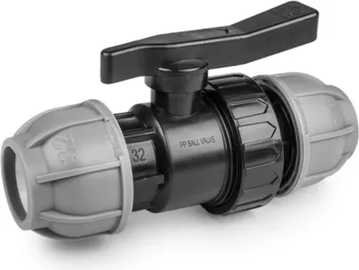 Produktbild von 20 mm MDPE PE Kugelhahn Muff Klemmverschraubung