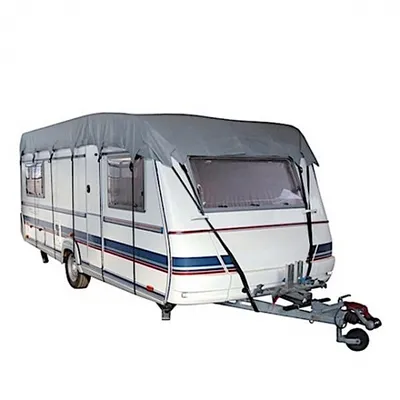 Image de Couverture de protection pour toit de caravane, 700 x 300 cm, SFS, couleur grise