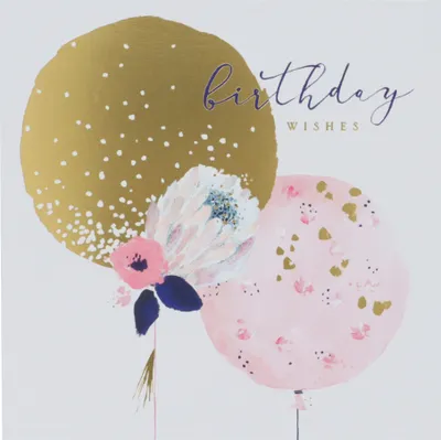 Produktbild von SUSY CARD Geburtstagskarte "Swan lake balloons"
