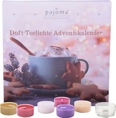 Produktbild von Pajoma Adventskalender Christmas Cup 24 Duft Teelichte & 1 Teelichthalter