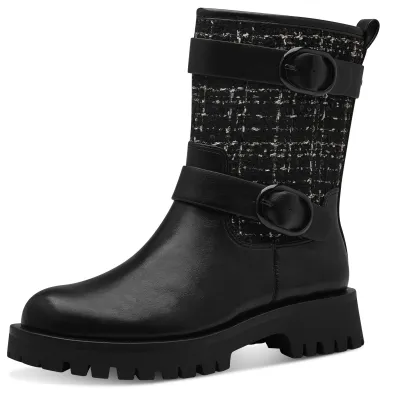 Produktbild von Tamaris Damen Stiefelette Vegan; BLACK COMBINED, EU 41