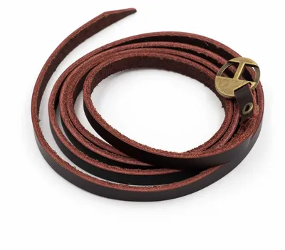 Produktbild von Vintageparts Lederarmband rotbraun gewickeltes Armband DIY