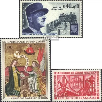 Produktbild von Briefmarken Frankreich 1970 Mi 1712,1713,1714 (kompl.Ausg.) postfrisch Tassigny
