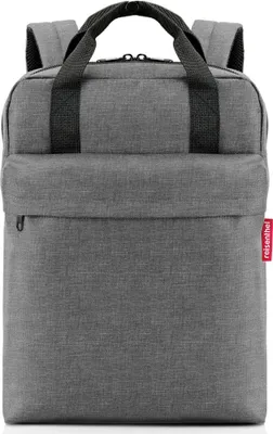 Produktbild von reisenthel allday backpack M, Rucksack, Freizeitrucksack, Tasche Handgepäck, Twist Silver, 15 L, EJ7052
