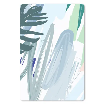 Produktbild von MuchoWow® Mauspad Mousepad Sommer - Farbe - Grün - Weiß 40x60 cm - Mousepads - Maus Mat - Pad - Mausunterlage - Schreibtisch Accesoire