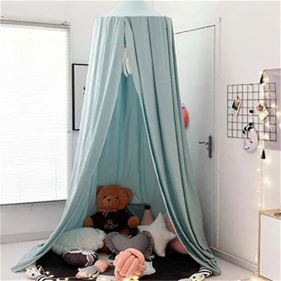 Productafbeelding van Famanu Babyhangmat - Kinderbed - Lichtgrijs-blauw