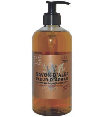 Produktbild von Flüssige Aleppo-Seife mit Arganblüte 500 ml - Aleppo-Seife
