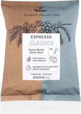 Produktbild von Tchibo Espresso Classico - 10 x 500g Kaffeebohnen