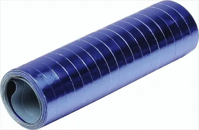 Produktbild von Blaue Metallic-Luftschlangen Rolle für Partys - Einheitsgröße