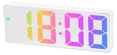 Produktbild von Digitaluhr, LED-Wecker fürs Schlafzimmer, elektronische Tischuhr mit Temperaturanzeige