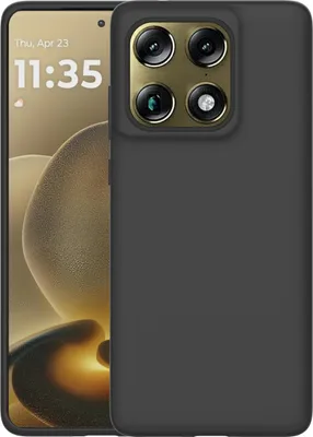 Image de Cazy Coque compatible avec Motorola Signature Coque en Silicone – Coque Flexible – Noir