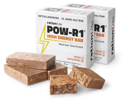 Produktbild von ration1 POW-R1 High Energy Bar – Notration & Notvorrat, vegan, 20 Jahre haltbar