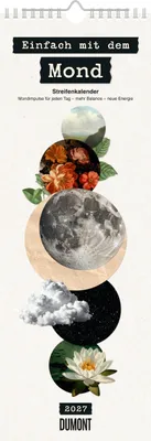 Produktbild von DUMONT Streifenplaner 2027 Einfach mit dem Mond, Mondphasen, 14,8 x 42 cm