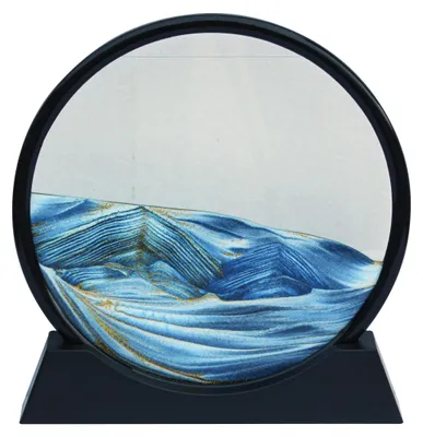 Produktbild von Elzusha – Sandbild aus Kunststoff mit Glas und Wasser, 26x27 cm