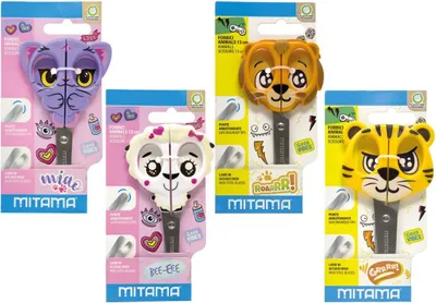 Obrázok produktu pre Nožnice "Animal Fantasy", ovečky, detské, 13 cm, MITAMA 62469-90169