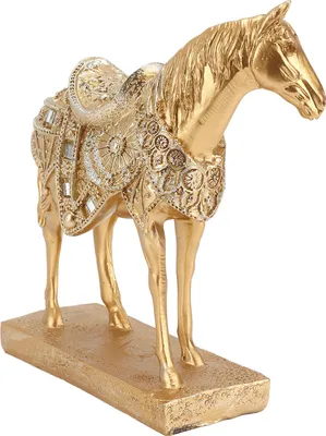 Productafbeelding van Paardenbeeld, staand, in galop, decoratieve sculptuur, kunstobject, ornament, decoratie voor in huis