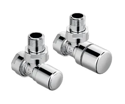 Obrázok produktu pre Zehnder Príslušenstvo - Rohový ventil Set A a skrutkovanie pre spiatočku Standard Line 1/2, chróm 838888