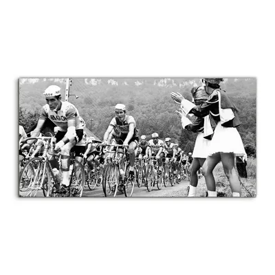 Produktbild von Coloray Canvas 100x50  Wandbild Leinwand Bilder Kunstdruck Tour de France Grafik Fahrer