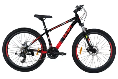 Produktbild von Davi Montaro 26 zoll mountainbike, 21 gang-schaltung, shimano, leichter 13-Zoll-Rahmen, federung, 145-170 cm, schwarz/rot