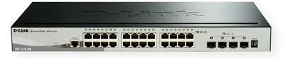 Produktbild von D-Link DGS-1510-28X Smart Managed Gigabit Stack Switch 4x 10G
