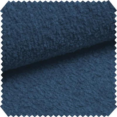 Produktbild von novely® ABEL - Flauschiger Bouclé-Polsterstoff - Recycelter Stoff - Schwer Entzündbarer Möbelstoff - UV-Beständige Meterware 1lfm - Farbe: 14 Navy Dunkelblau