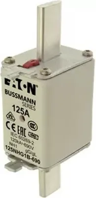 Produktbild von Eaton 125NHG1B-690 NH-Sicherung mit mechanischer Sicherungsanzeige Sicherungsgröße = 1 125 A 690 3 St