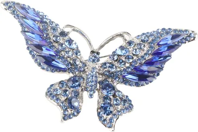 Image de Broche, design exquis, décoration à la mode, accessoires de bijouterie rétro en métal, bleu