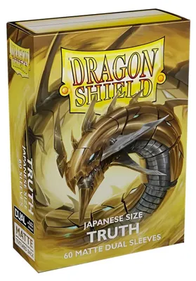 Zdjęcie produktu dla Dragon Shield: Japońskie koszulki na karty z motywami artystycznymi, matowe, podwójne – Truth (60 szt.)
