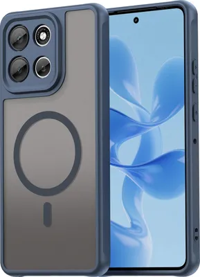 Produktbild von Magsafe Handyhülle für Motorola Moto G86 Matt Case Schutzhülle Kratzfest Magnet Hülle Moto G86 Blau