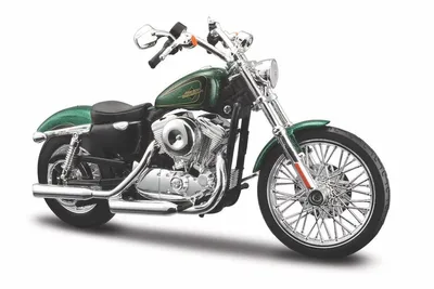 Produktbild von Maisto Harley-Davidson '13 XL 1200V Seventy-two: Originalgetreues Motorradmodell 1:12, Gabel und Seitenständer beweglich, 20 cm,