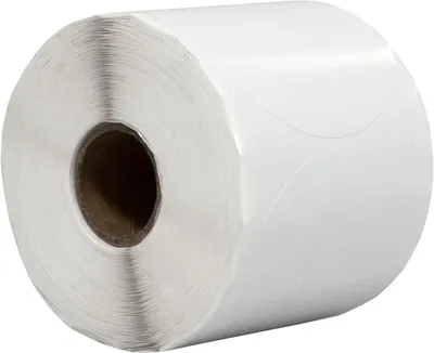 Produktbild von Runde Aufkleber 65 mm, weiß, 500 Stück auf Rolle, für Organisation