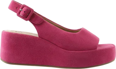 Produktbild von Högl Loulou Sandalen aus Veloursleder mit Plateau-Keilabsatz
