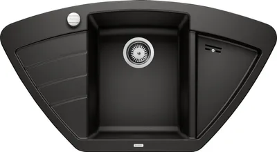 Obrázok produktu pre Blanco Zia 9 - Silgranitový drez, 930x510 mm, s ovládaním odtoku, čierna 526030