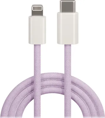 Produktbild von Lade- und Datenübertragungskabel Maxlife MXUC-06, USB-C auf Lightning, 1,0 m, 20 W, lila