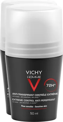 Image de VICHY Homme DP Deo Roll-on Anti Transpirant 72h, 2X50 ml STI