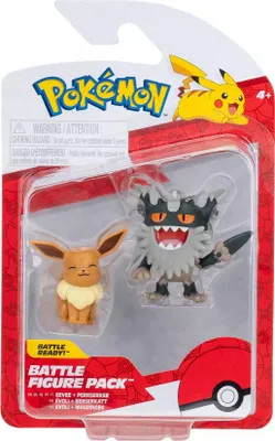 Zdjęcie produktu dla Jazwares Pokémon Action Eevee i Perrserker 5 cm