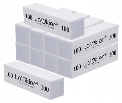 Produktbild von La'kier 10er Set Polierblock Weiß 100er Körnung Nagelfeile