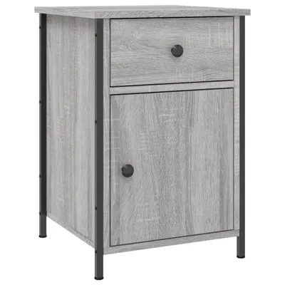 Produktbild von Nachttisch Grau Sonoma 40x42x60 cm Holzwerkstoff