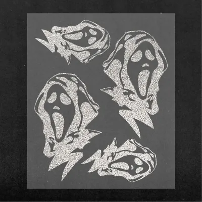 Immagine prodotto di Adesivo Sticker Scream Argento 14 x 16 cm