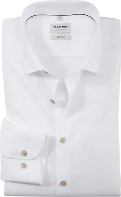 Immagine prodotto di Olymp Body Fit, camicia da lavoro in cotone bianco