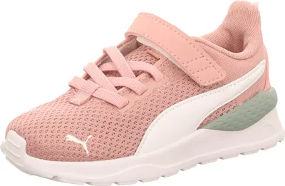 Produktbild von Puma Kinder-Mädchen-Sneaker-Slipper-Klettschuh Anzarun Lite AC Inf Pfirsich-Smoothie-Rosa-Grau-Weiß, Farbe:rot, EU Größe:25